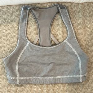 Reversible lululemon sports bra grey and white